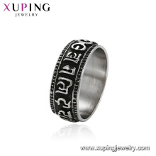 15503 anillo de musulmanes de acero inoxidable de diseño simple de joyería de cincin xuping